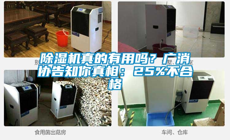 除濕機真的有用嗎？廣消協(xié)告知你真相：25%不合格
