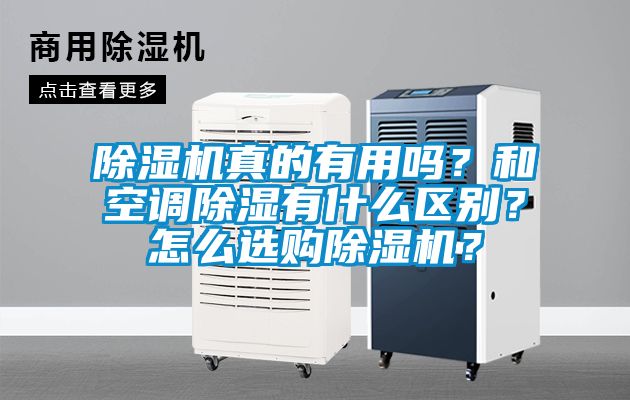 除濕機真的有用嗎？和空調除濕有什么區別？怎么選購除濕機？
