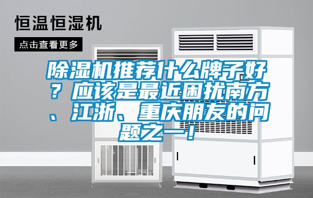 除濕機推薦什么牌子好？應該是最近困擾南方、江浙、重慶朋友的問(wèn)題之一！