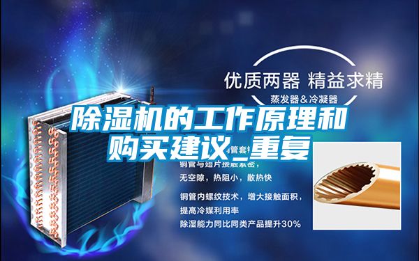 除濕機的工作原理和購買(mǎi)建議_重復