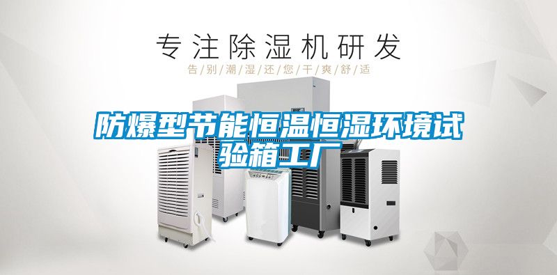 防爆型節能恒溫恒濕環(huán)境試驗箱工廠(chǎng)