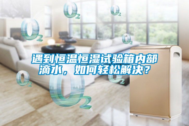 遇到恒溫恒濕試驗箱內部滴水，如何輕松解決？