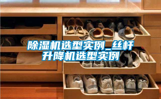 除濕機選型實(shí)例_絲桿升降機選型實(shí)例