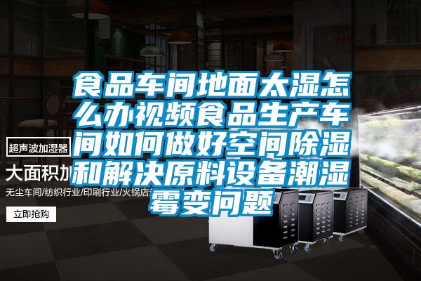 食品車(chē)間地面太濕怎么辦視頻食品生產(chǎn)車(chē)間如何做好空間除濕和解決原料設備潮濕霉變問(wèn)題
