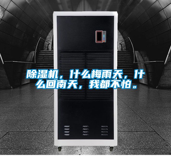除濕機，什么梅雨天，什么回南天，我都不怕。