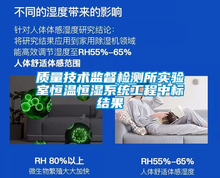 質(zhì)量技術(shù)監督檢測所實(shí)驗室恒溫恒濕系統工程中標結果